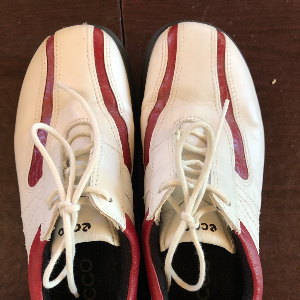 Ecco Preowned Leather Womens Golf Shoes Size 36